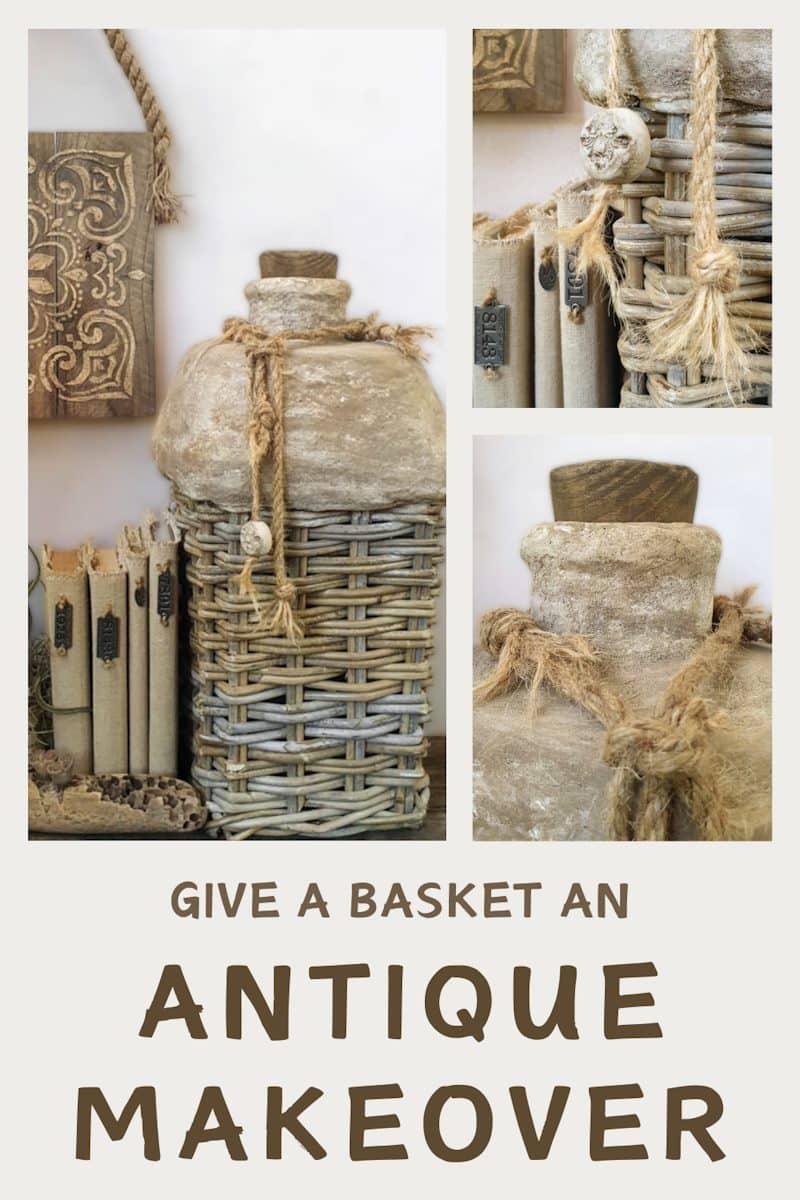 Breathe new life into an ordinary basket and turn it into stunning one-of-a-kind home d&eacute;cor full of character and vintage charm. Our detailed step-by-step tutorial will show you how to create this unique, eye-catching wicker woven oil basket using plaster of Paris, paper Mache, and a secret ingredient from the garden. 