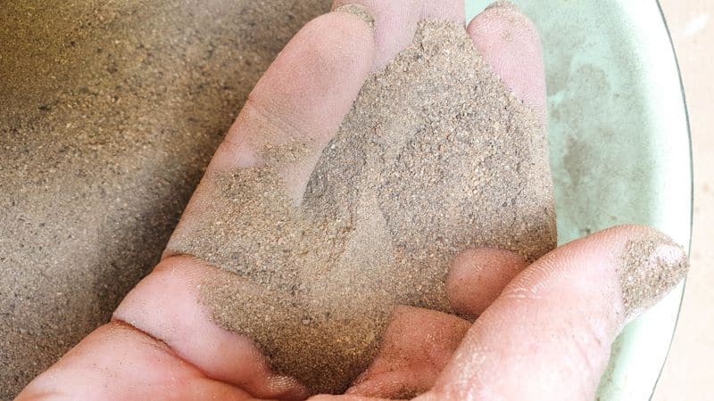 Our garden soil after removing all of the big chunks
