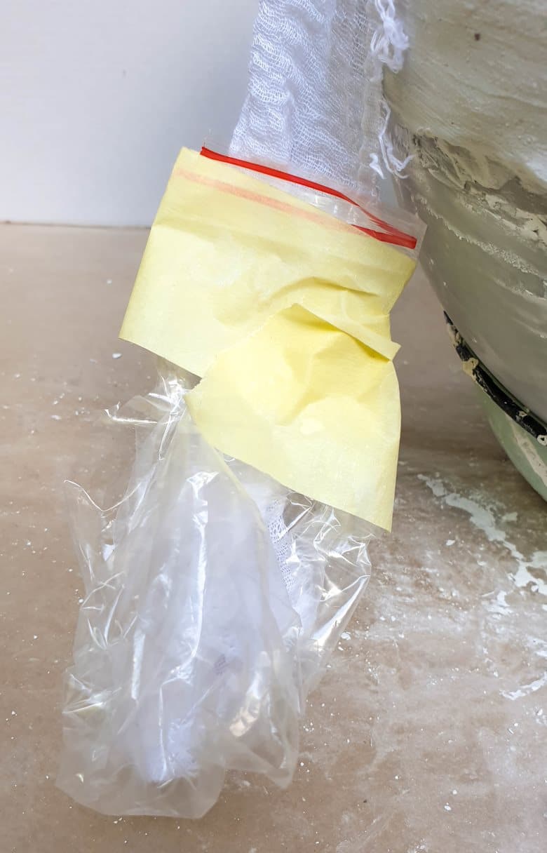 Protect the fabric so it does get hard