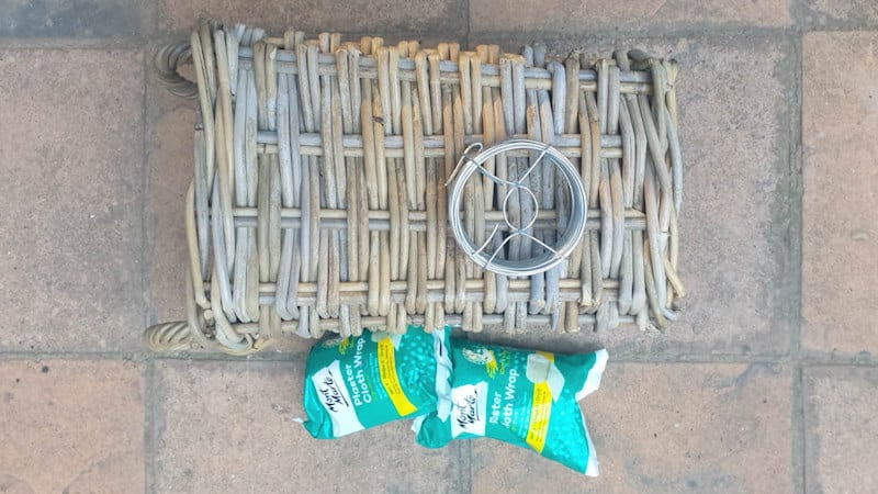 What I used to make an antique wicker woven basket