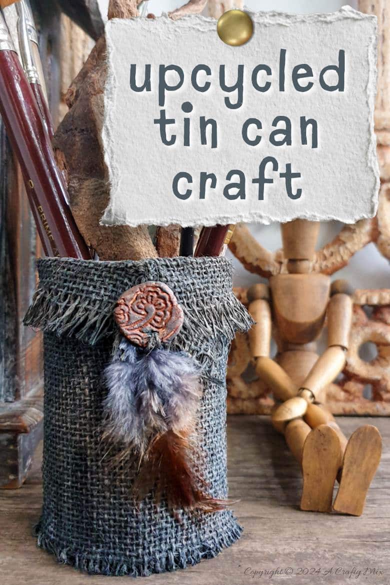 Add a dash of creativity to your art studio or craft room with this eco-friendly burlap paintbrush holder. A quick and easy craft project that&rsquo;s both functional and simple to customize. If paintbrushes aren&rsquo;t your thing, you can use your creation as a vase, planter, or unique utensil holder. The possibilities are endless. Versatile upcycling at its best!