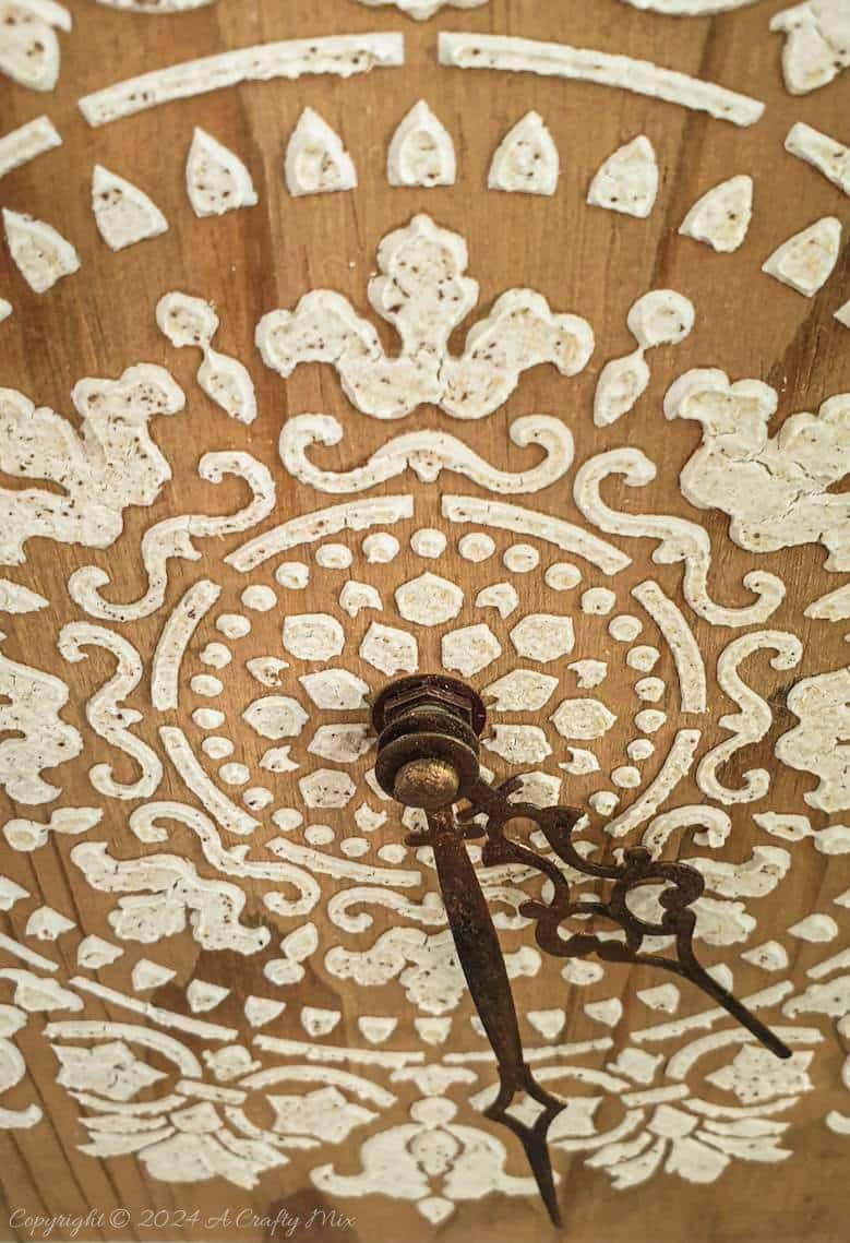 Don&rsquo;t throw those offcuts away until you&rsquo;ve seen this easy DIY project. We&rsquo;ll walk you through the steps to repurpose scrap wood to make a unique wall clock with a raised mandala stencil. It&rsquo;s eco-friendly and will add a timeless and functional boho vibe to your d&eacute;cor. The tutorial will show you how to fit the clock mechanism inside the wood and add a stencil full of texture and interest.