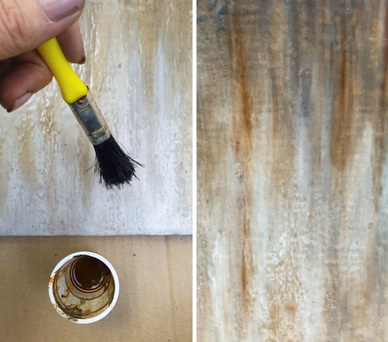 Apply a oil paint glaze over the wall