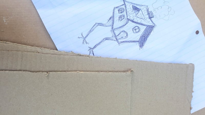A sketch of Baba Yaga's house