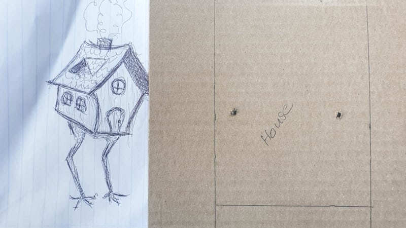 A sketch of Baba Yaga's house