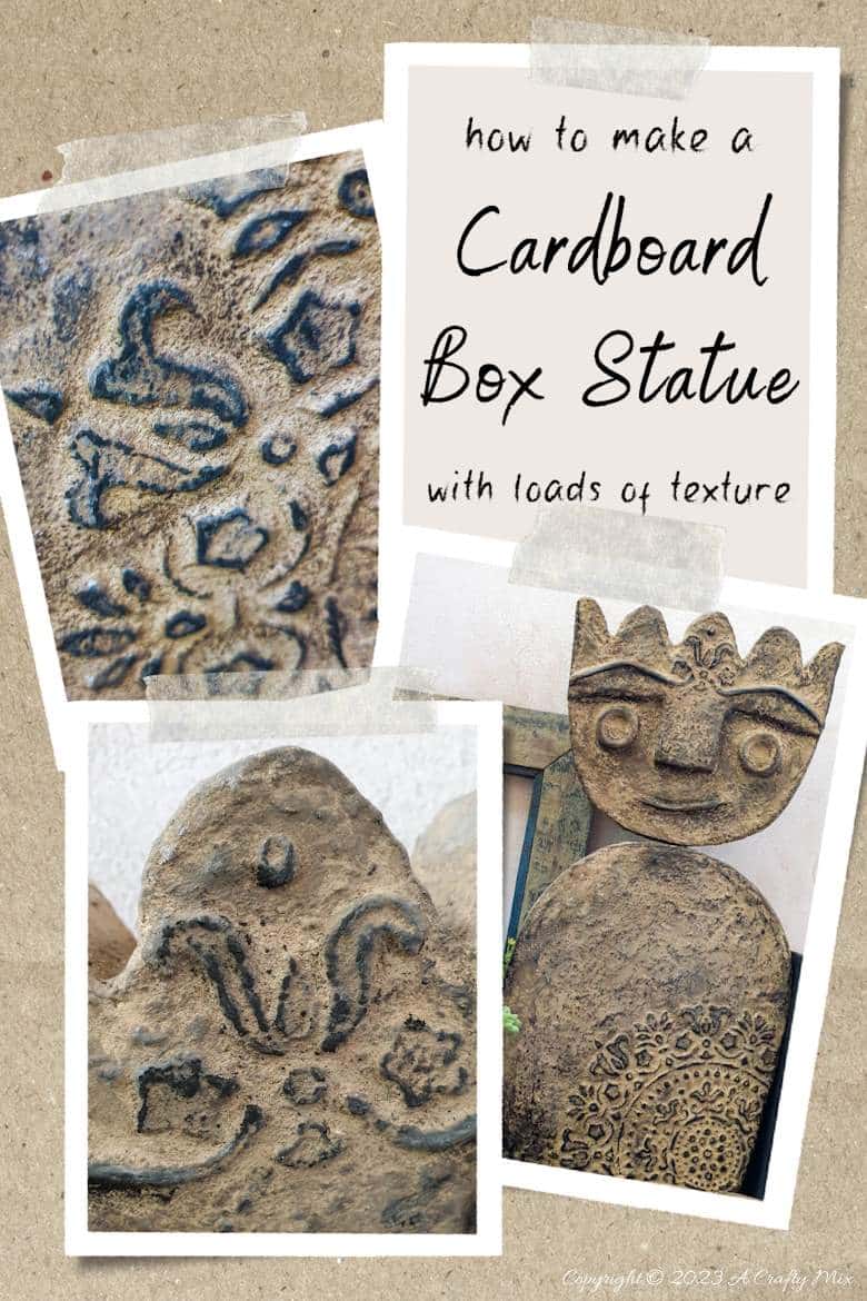 Isn&rsquo;t it amazing what you can do with a cardboard box? In this easy-to-follow tutorial we&rsquo;ll show you how to upcycle cardboard and make a primitive stone statue. Fun and sustainable, it&rsquo;s a lovely way to showcase your creativity without breaking the bank. Visit A Crafty Mix for step-by-step instructions and tips on how to create unique and eye-catching home d&eacute;cor on a budget. Don&rsquo;t forget to save this pin and follow us for more DIY and unique craft ideas.