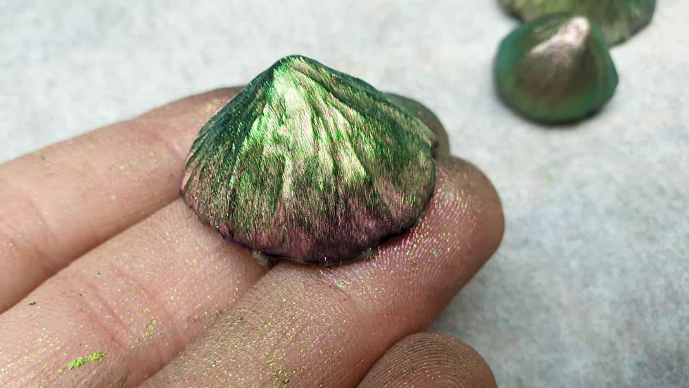 As odd as it may sound, using makeup on your next clay project is a game-changer. We&rsquo;ll show you how painting clay with shimmering eyeshadow can add a whole new dimension to your creation. You be thrilled by the stunning chameleon-like effect you can achieve with a simple swipe of an eyeshadow brush.