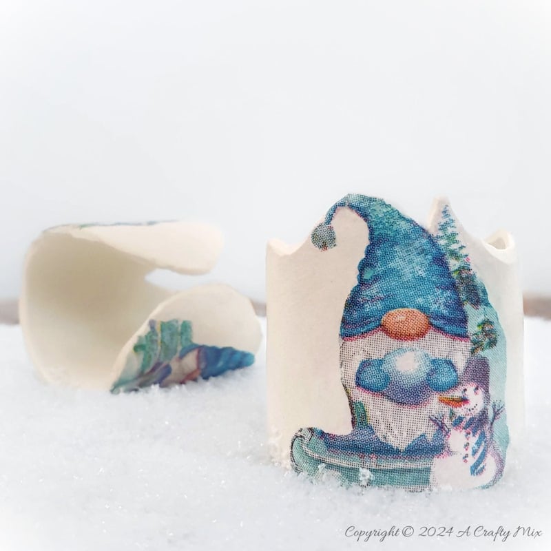 If pint-sized, bearded creatures with pointy hats put a smile on your face, then you&rsquo;re going to love this craft project. We&rsquo;ll show you how to make these adorable gnome napkin rings using clay. Not only are they unique, but they add a touch of whimsy to any setting! Perfect for a festive or winter-themed party!