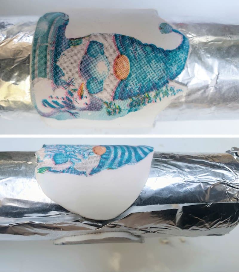 Wrap the clay rings around a aluminum foil cover tube