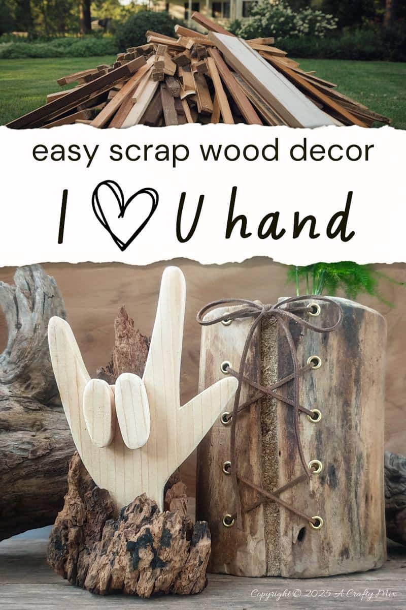 Are you looking for a thoughtful gift to express your love? We'll show you how to make an ASL 'I Love You' hand sign using scrap wood. It&rsquo;s a gift from the heart. The tutorial includes a free cutting template.