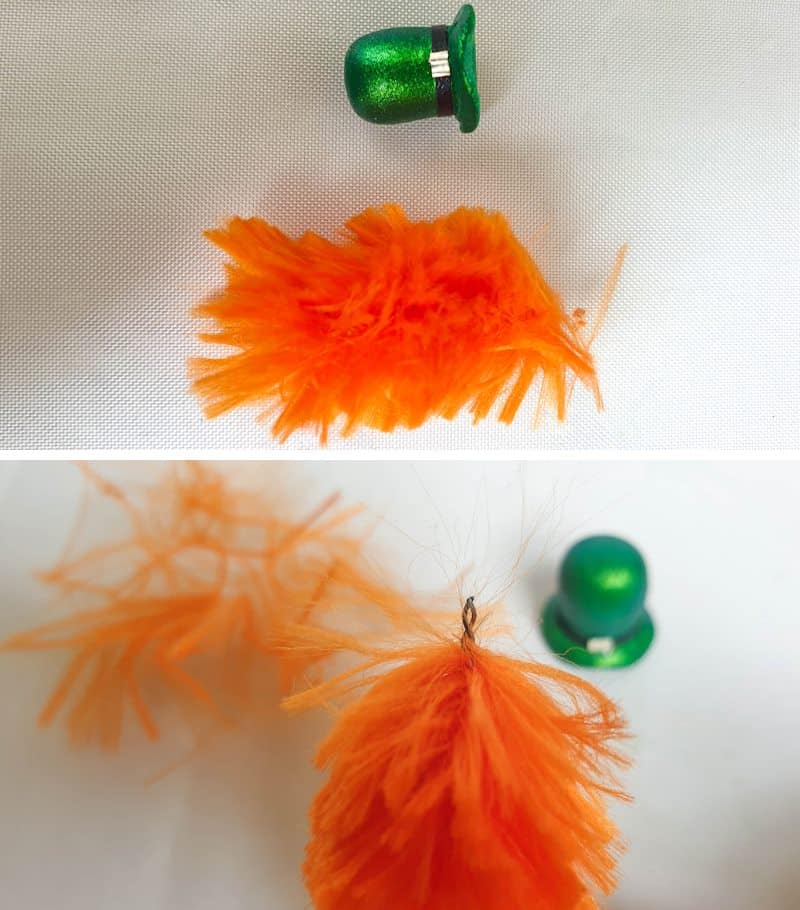 Cut the fluffy pipe cleaner