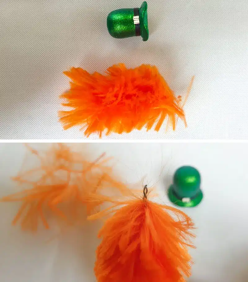 Cut the fluffy pipe cleaner