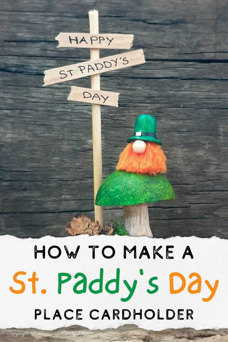 Have we got a fun, festive craft idea to bring a touch of Irish charm to our decor! I’ll show you how to make these St. Patrick's Day place cardholders with tiny leprechauns, a polystyrene ball mushroom, and a signpost. Not only will these adorable little accents add a pop of color to your table, but they're super simple to make too.Have we got a fun, festive craft idea to bring a touch of Irish charm to our decor! I’ll show you how to make these St. Patrick's Day place cardholders with little leprechauns, a polystyrene ball mushroom, and a signpost. Not only will these adorable little accents add a pop of color to your table, but they're super simple to make too.