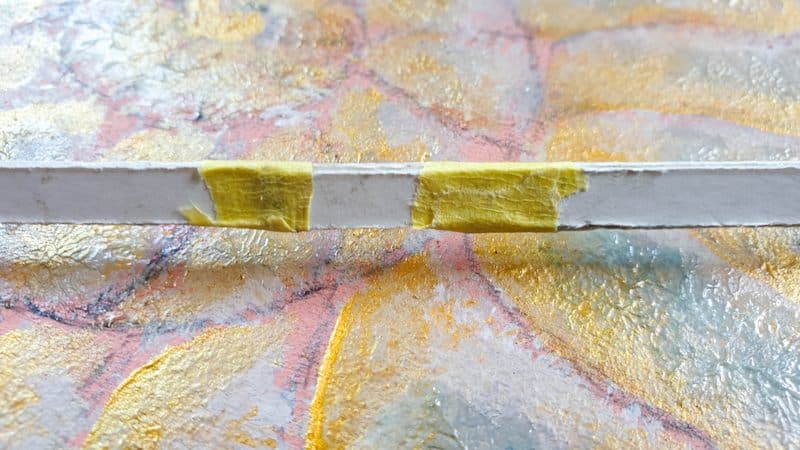 Use masking tape to reinforce the joins