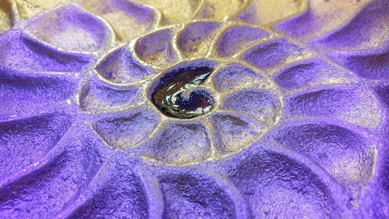 Cure the resin under a UV light