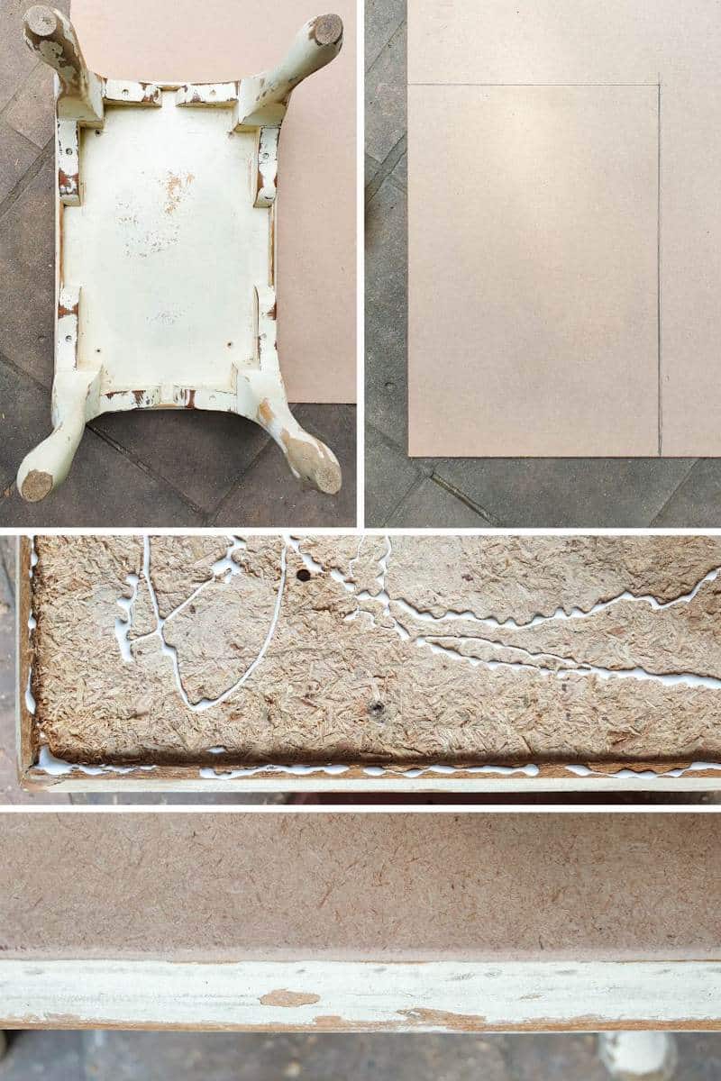 Glue on a new MDF tabletop