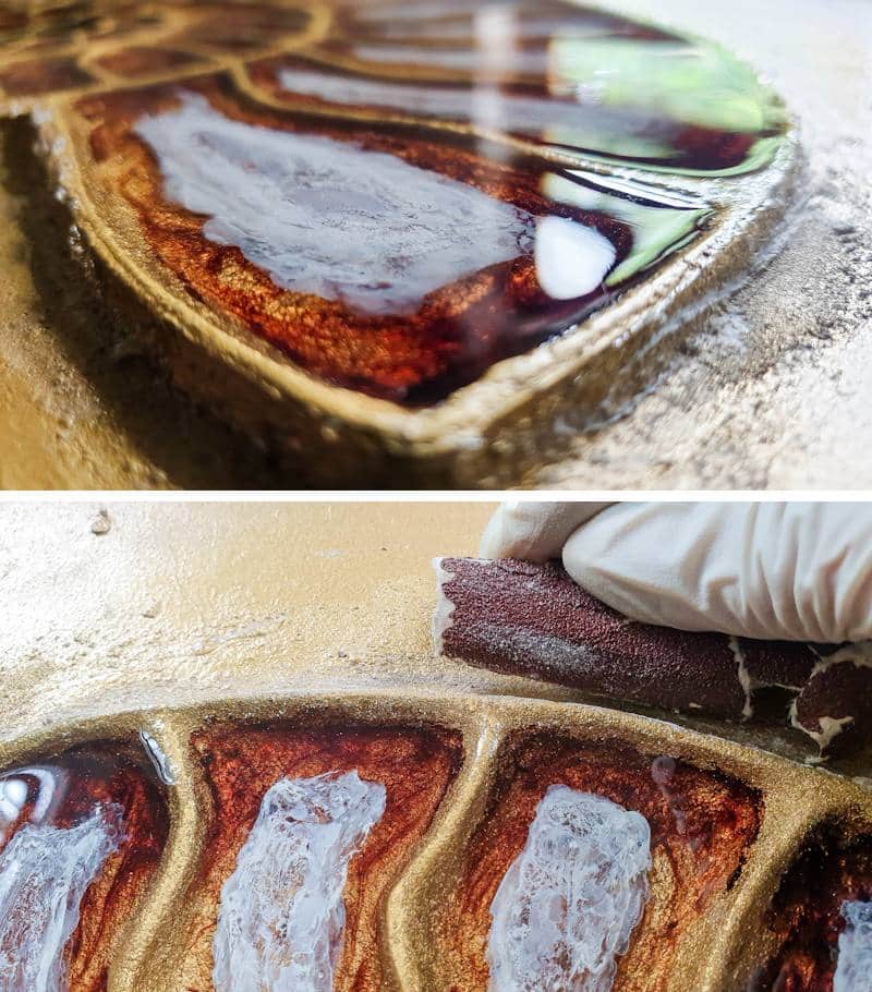 Remove any glue residue