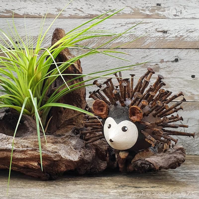 Who knew rusty nails could be this adorable? Meet Prickles, the cutest hedgehog you&rsquo;ll ever make from a pile of old hardware. If you&rsquo;ve got a stash of rusty nails, and a bit of air dry clay, you&rsquo;re halfway to crafting your own spiky little friend. This easy clay craft is perfect for anyone who loves upcycling, hedgehogs, or just wants an excuse to use up all those weathered metal spikes. Prickles makes a quirky addition to any shelf, mantel, or patio.