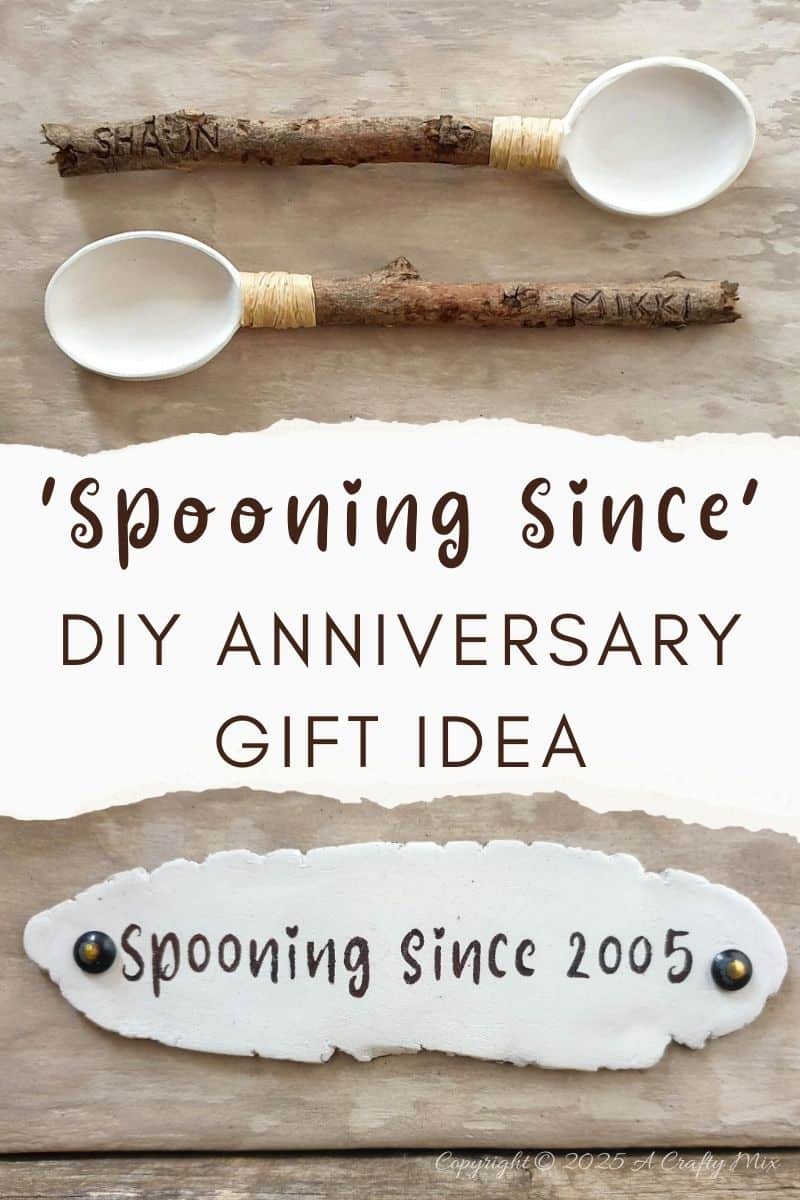 Celebrate a beautiful love story with a unique DIY "spooning since" anniversary gift. Handmade wooden spoons with personalized names and clay bowls mounted on canvas make a unique d&eacute;cor piece that will be treasured for years to come. Perfect for Valentine&rsquo;s Day, weddings, or any romantic occasion, this craft tutorial is easy to follow and fun to make.