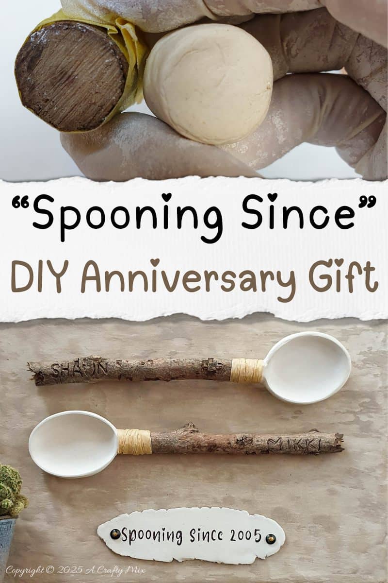 Celebrate a beautiful love story with a unique DIY "spooning since" anniversary gift. Handmade wooden spoons with personalized names and clay bowls mounted on canvas make a unique d&eacute;cor piece that will be treasured for years to come. Perfect for Valentine&rsquo;s Day, weddings, or any romantic occasion, this craft tutorial is easy to follow and fun to make.