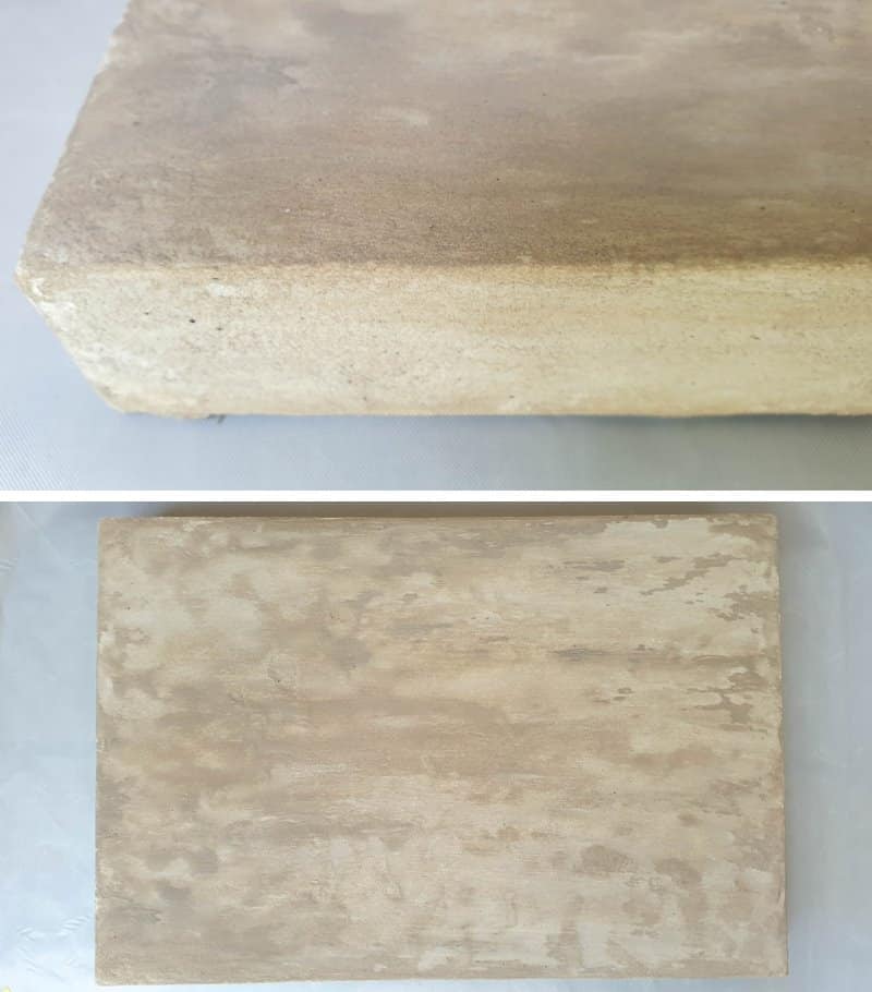 Add interest to the canvas with homemamde texture paste