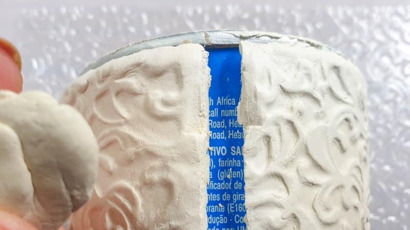 Air-dry clay shrinks as it it cures