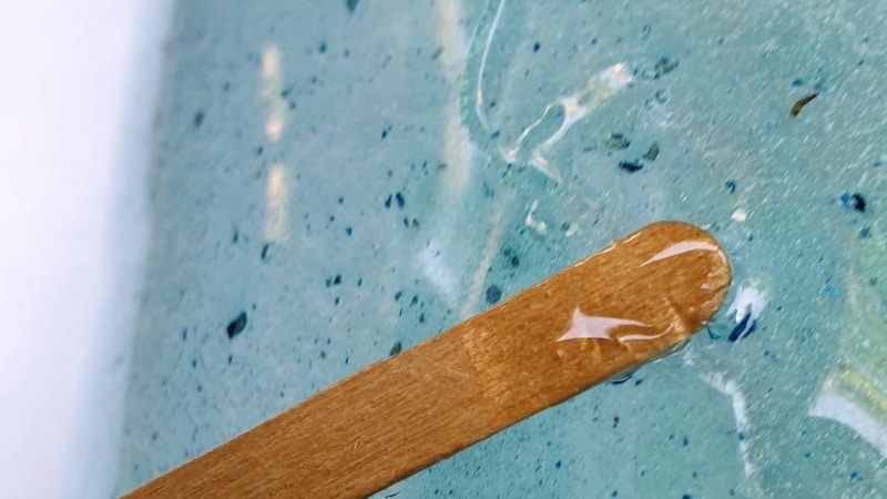 Apply the glue with a tongue depressor or craft stick.