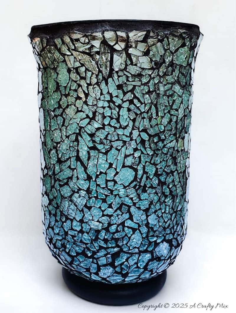 When glass shatters, turn it into a gorgeous centrepiece. This vase project features a glass-on-glass mosaic using tempered glass. The tutorial is packed with clever tips&mdash;like how to separate glass by size, pick the best glues, and achieve a neat edge. Visit the blog to see how simple and stunning a GOG mosaic can be, even for beginners.