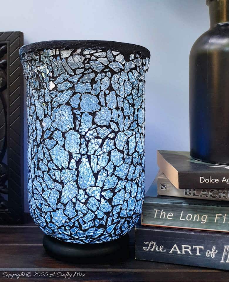 When glass shatters, turn it into a gorgeous centrepiece. This vase project features a glass-on-glass mosaic using tempered glass. The tutorial is packed with clever tips&mdash;like how to separate glass by size, pick the best glues, and achieve a neat edge. Visit the blog to see how simple and stunning a GOG mosaic can be, even for beginners.