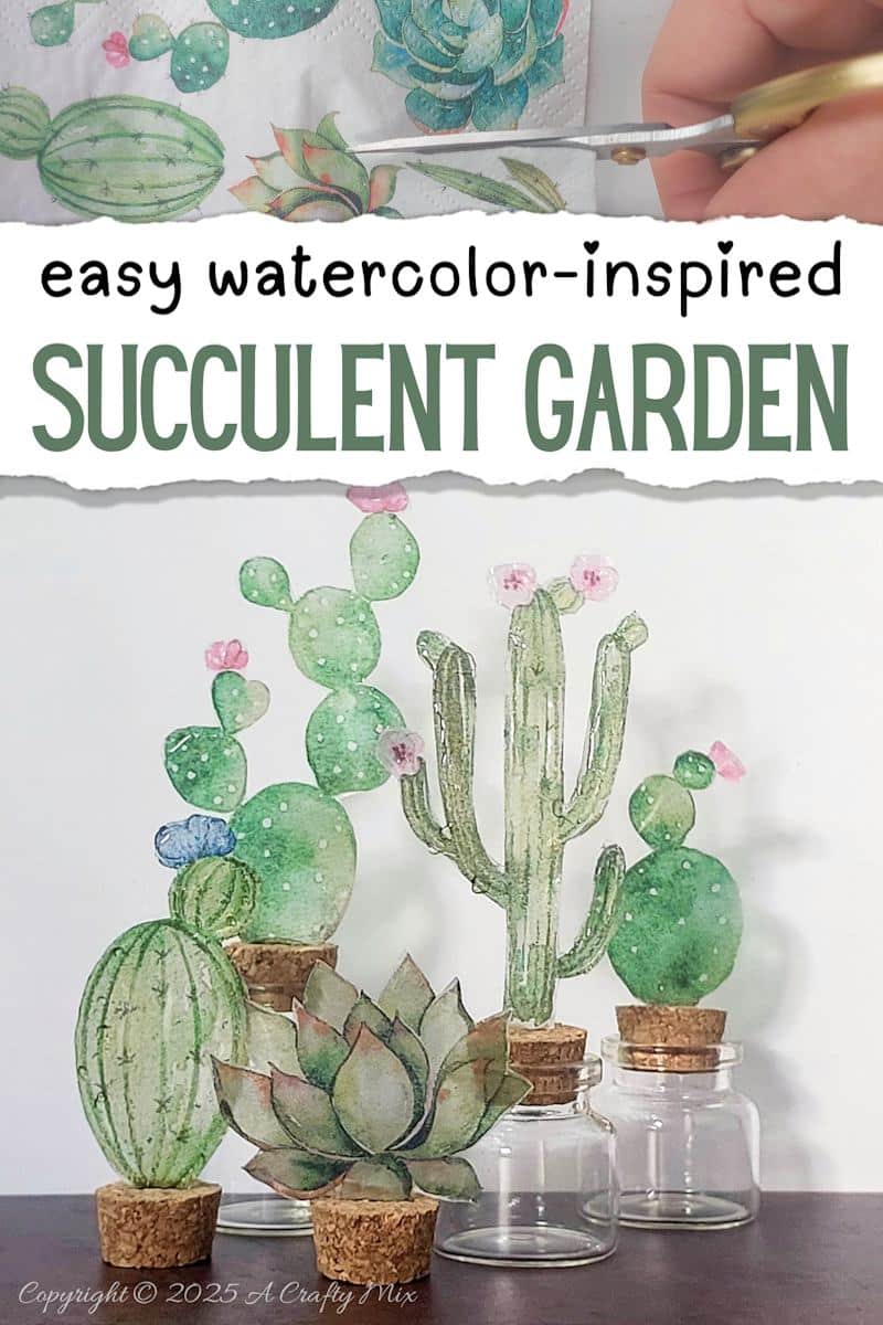 Create your own whimsical watercolor-inspired succulent garden and instantly brighten any corner of your home—no watering required. This beginner-friendly DIY brings the beauty of hand-painted cacti and succulents indoors, adding a playful splash of color and artistic charm to your shelves, desks, or windowsills. Perfect for plant lovers, gift-giving, or anyone who loves easy, creative décor.