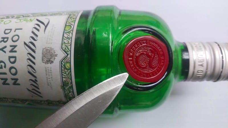 Pry the stamp loose.