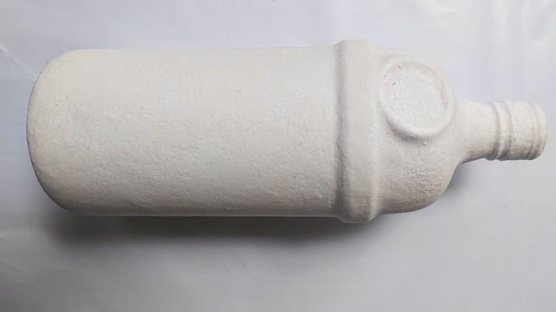 The bottle after applying 2 layers of texture paste