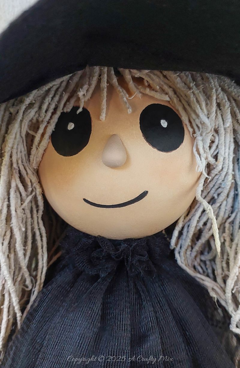 Turn a recycled plastic bottle into a cute gothic witch with mop hair and a tulle dress. This fun DIY tutorial is perfect for Halloween decor and easy enough for crafters of any level. Add a touch of handmade magic to your spooky season with this adorable upcycled project.