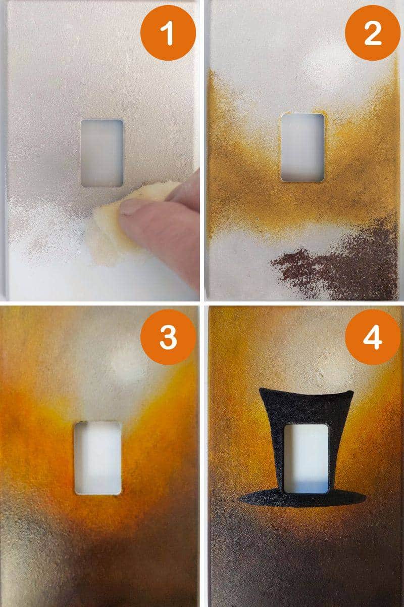 The 4 steps to painting the cover