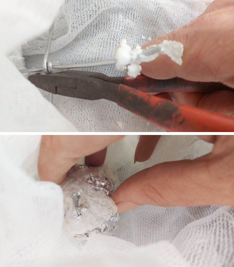 Cut away the ghost's skeleton (or frame) and remove it