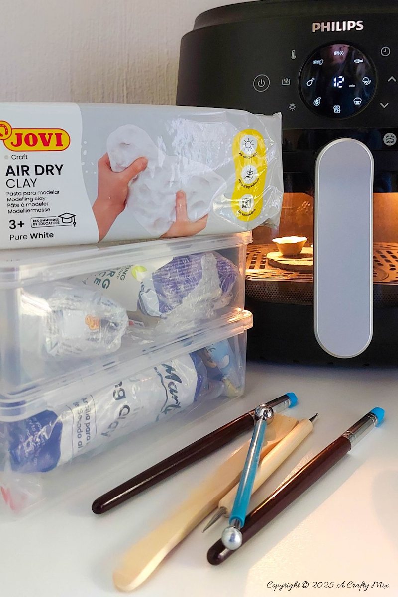 If you&rsquo;re an impatient crafter like me, you&rsquo;re going to love these clever air fryer hacks to cure air-dry clay in an air fryer. Get my best tips and fun troubleshooting tricks, which include temperature settings, baking times and how to avoid cracks and burns.