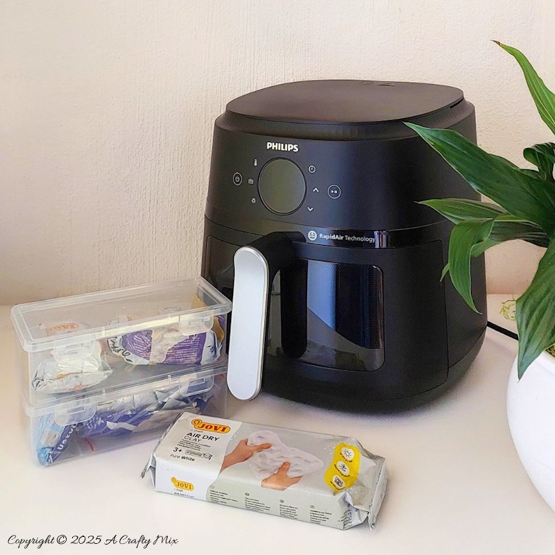 If you&rsquo;re an impatient crafter like me, you&rsquo;re going to love these clever air fryer hacks to cure air-dry clay in an air fryer. Get my best tips and fun troubleshooting tricks, which include temperature settings, baking times and how to avoid cracks and burns.