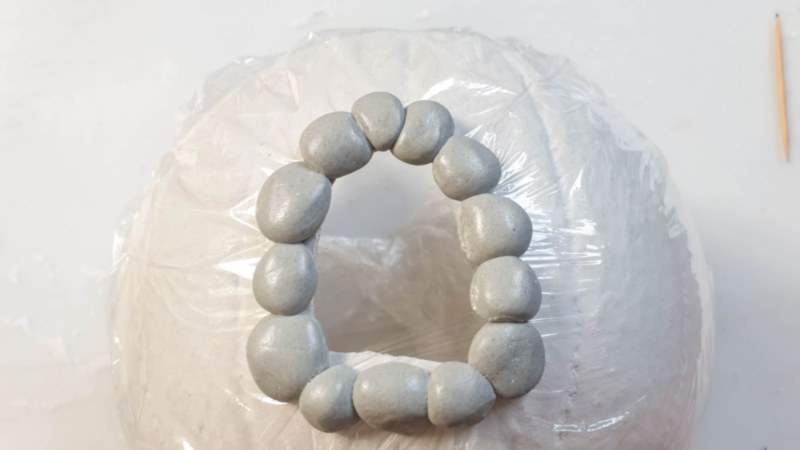 Use epoxy clay to make a window frame