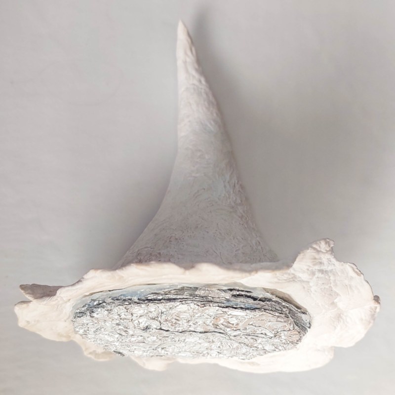 Leave the clay mushroom to to cure completely