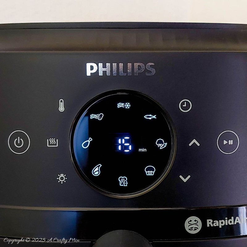 Timer setting on the air fryer