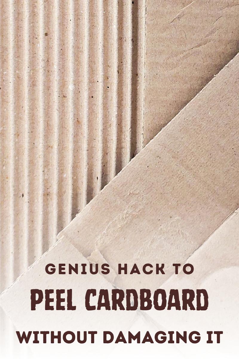 Tired of torn edges and uneven cardboard layers? This no-fail cardboard peeling hack will give you a gorgeous, corrugated texture in no time. Perfect for adding interest to all kinds of craft projects, from frames and gift tags to hearts and Christmas trees.