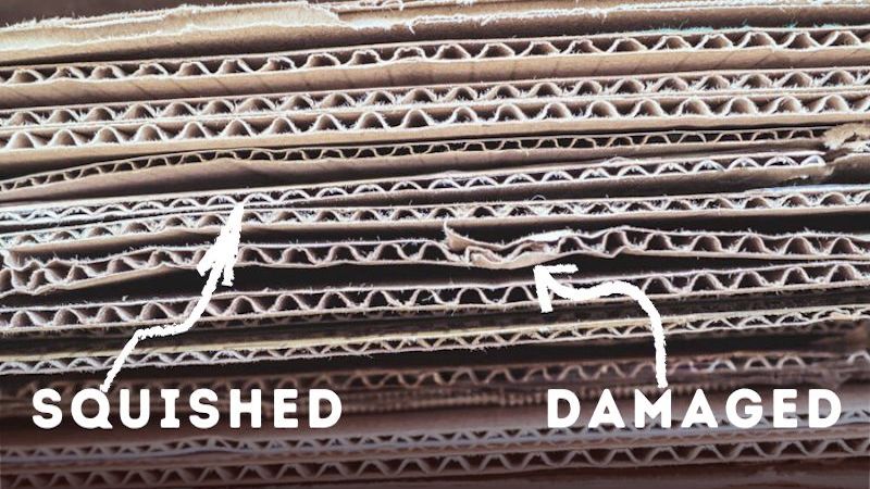 The type of cardboard you use is important. To make your life easier, look for undamaged pieces that aren't too thin.