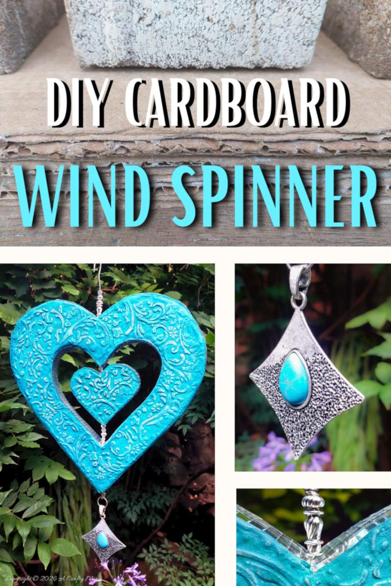 If you love upcycling, this cardboard heart wind spinner project shows how to turn leftover boxes into a unique hanging decoration that catches the light and creates fairy-like reflections everywhere.