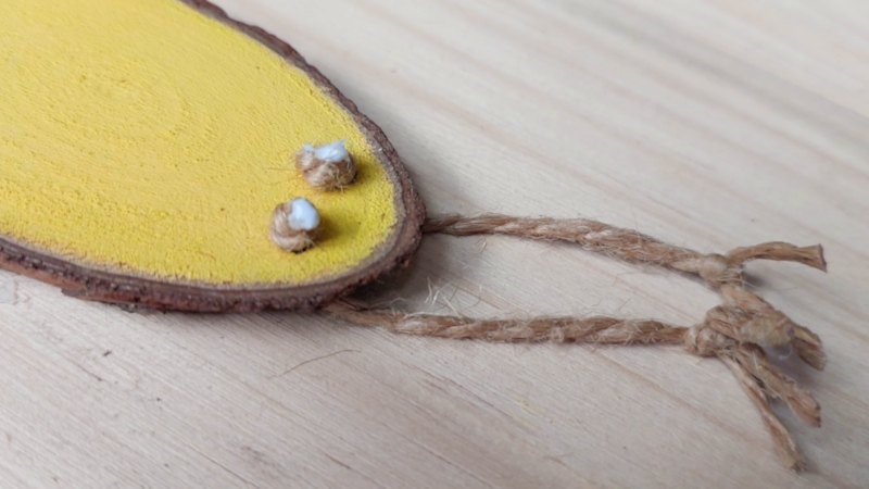 Add a small dab of glue to the knots to secure