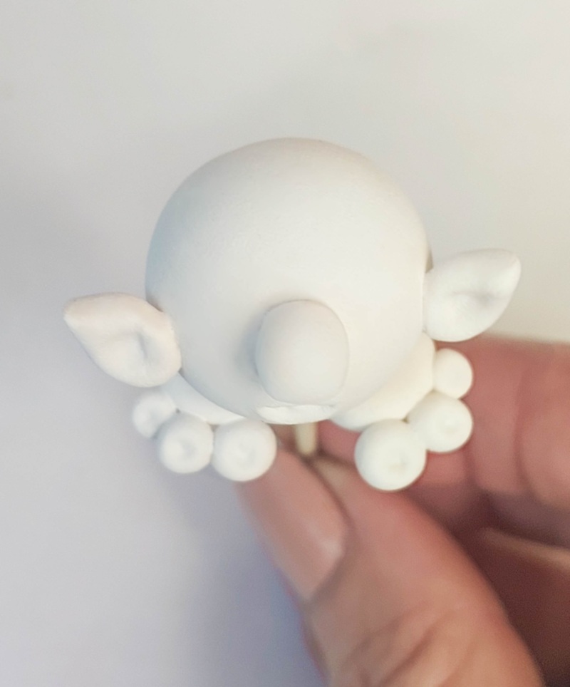 Put the ball sprite on a toothpick to make painting easier