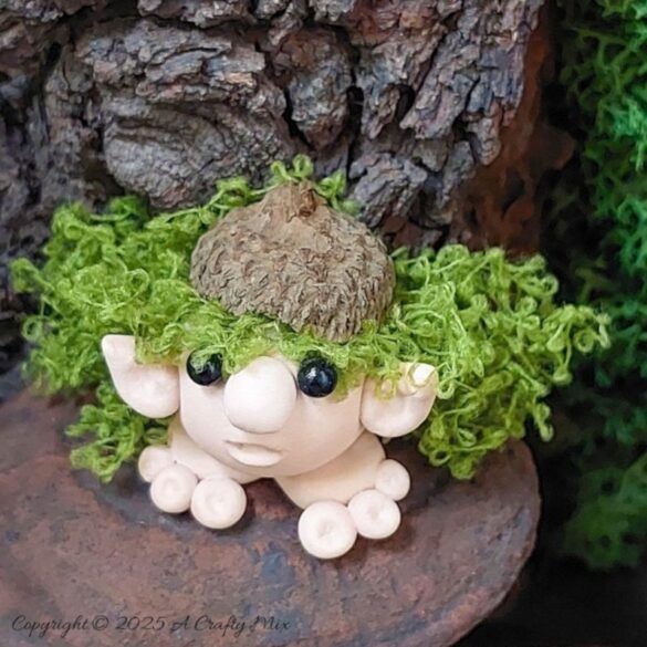 Looking for an adorable, goblin core-inspired project? Meet Mr. Xii Ballisimo, a Forest Ball Sprite. Quick to make and absolutely delightful, this handmade clay buddy is ideal for fairy gardens, desk décor, or easy gifting.