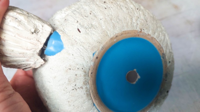 Fill any gaps with clay