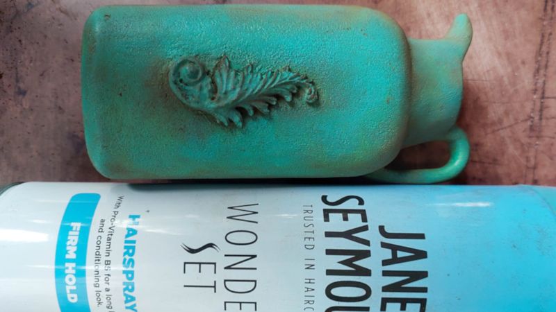 Seal the colors with artist fixative or hairspray