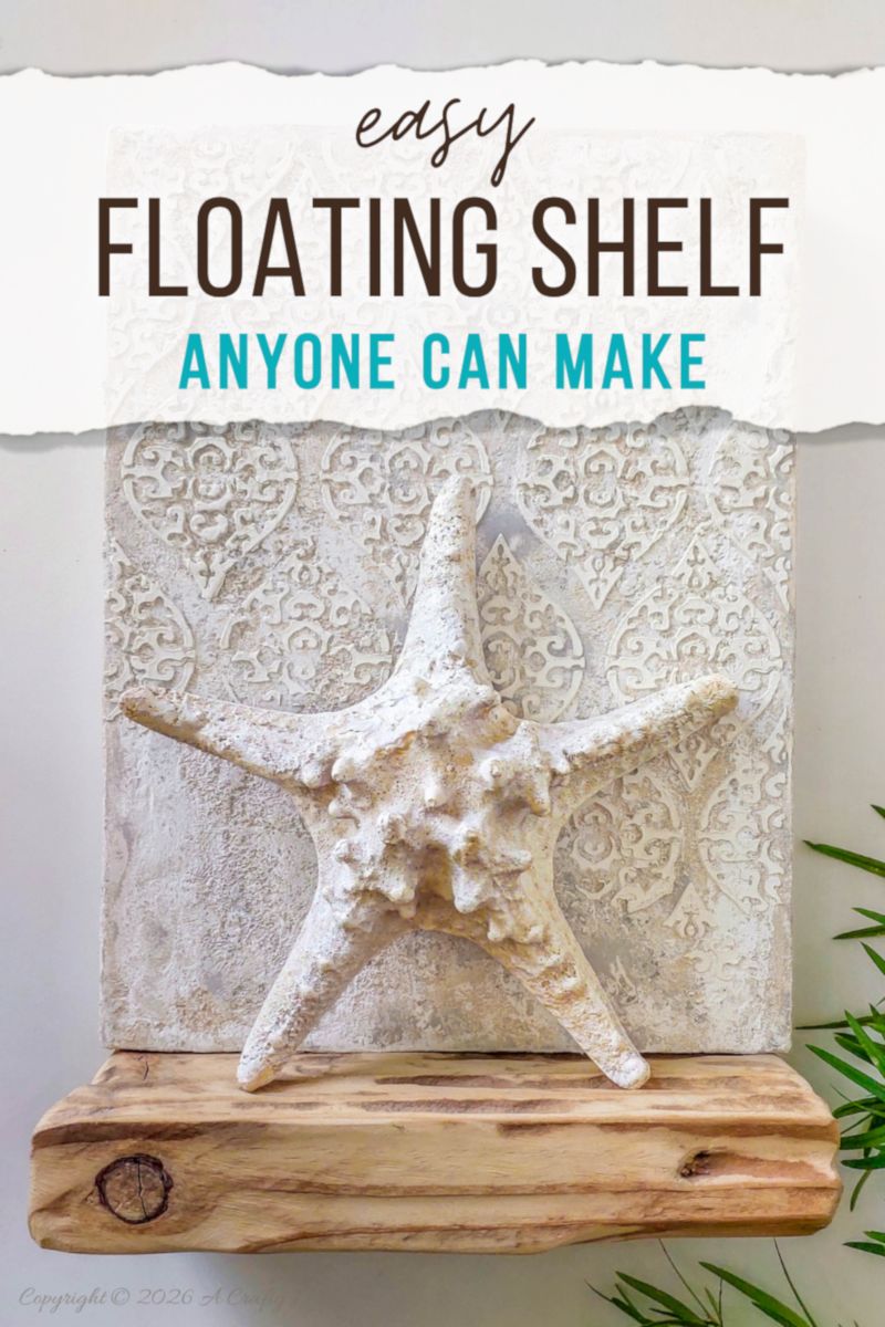 Want the look of a floating shelf without the power tools or precision cuts? This easy ‘floating canvas shelf’ turns a plain wall into instant art and display space in one simple DIY.