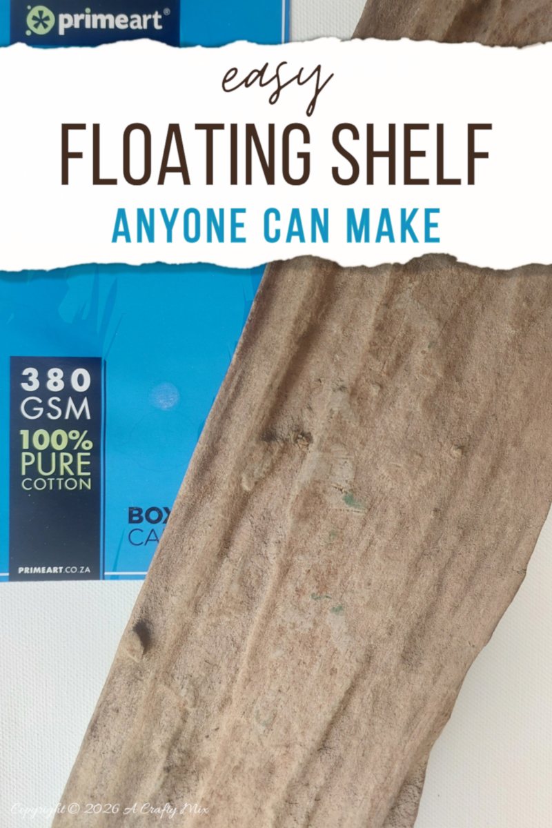 What you need to make a Floating Shelf Using a Canvas